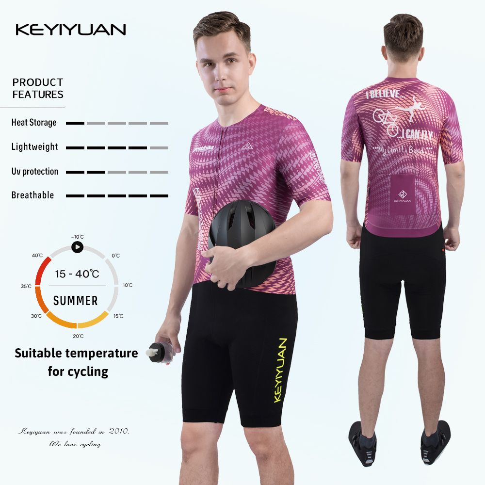 KEYIYUAN New Men's Summer Shor - огляд і ціна Cycling Gear Jersey