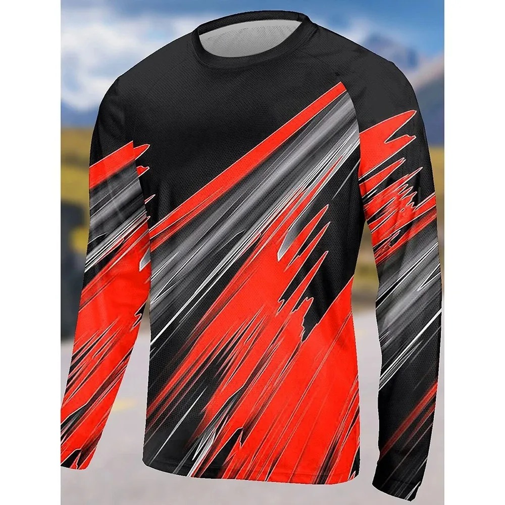MEN'S GRADIENT STRIPED 3D PATT - огляд і ціна Cycling Gear Jersey